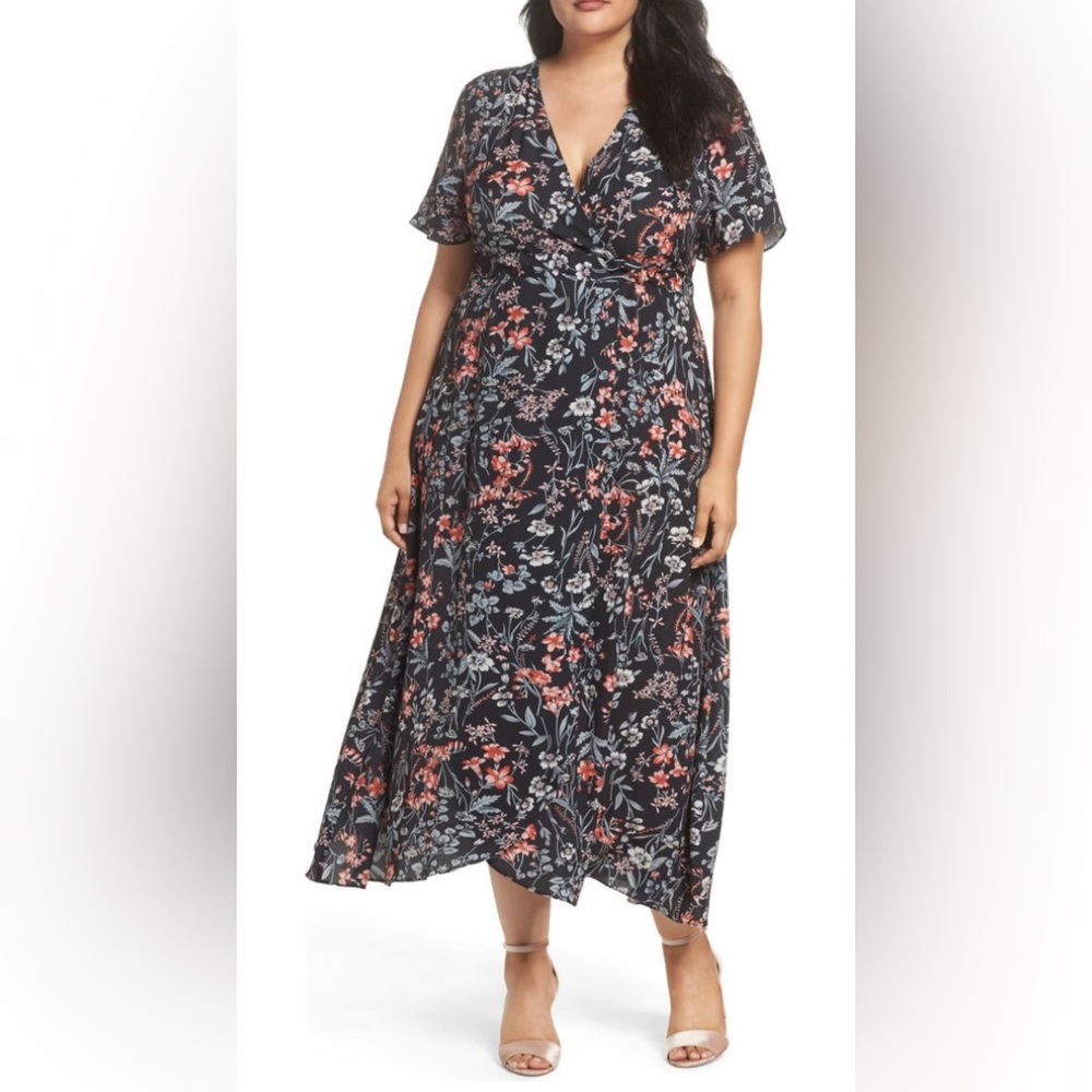 GLAMOROUS MAXI FLORAL DRESS